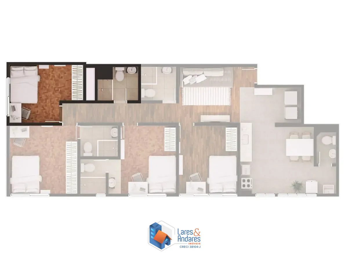 Apartamento, 4 quartos, 103 m² - Foto 10