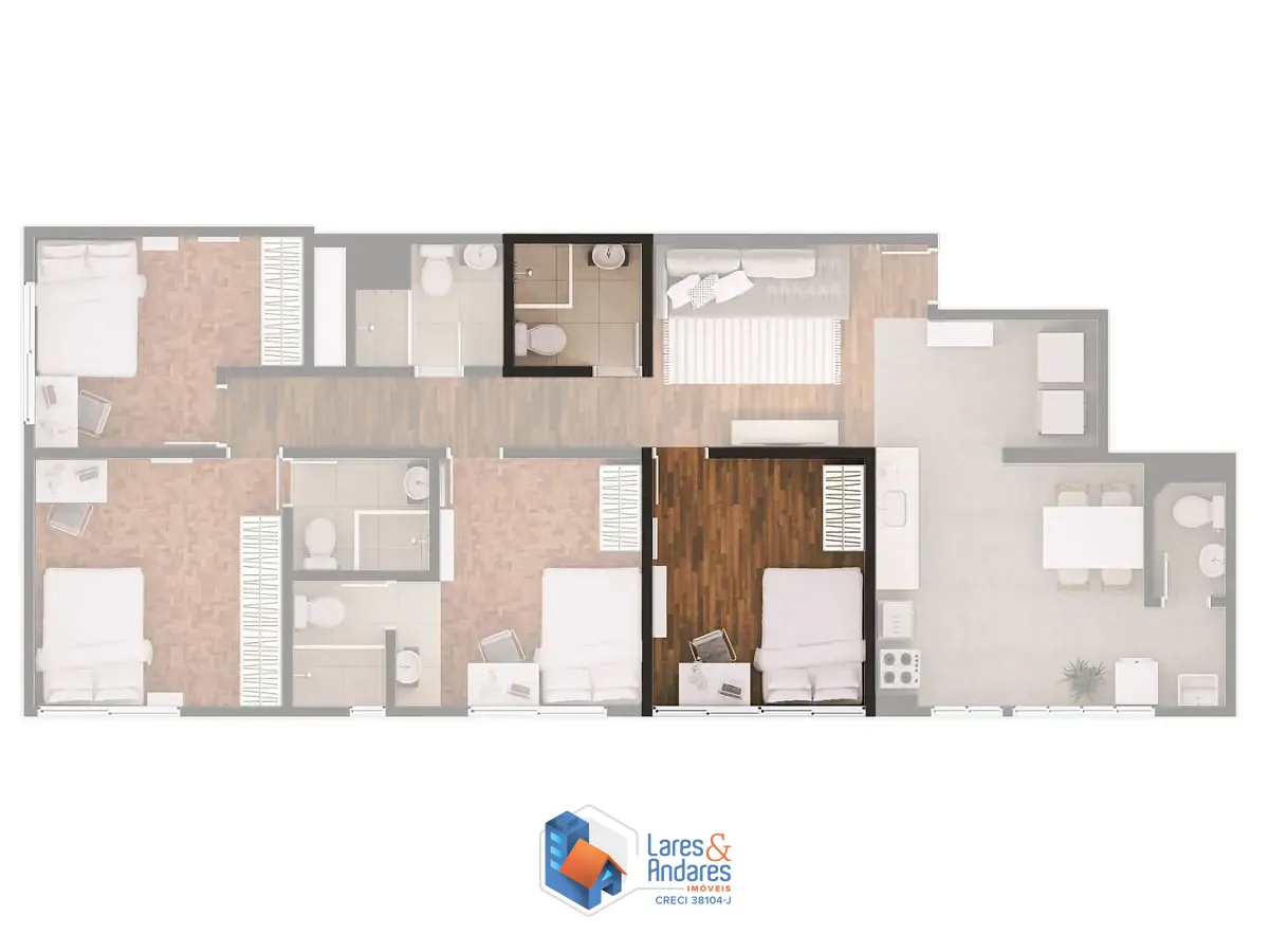 Apartamento, 4 quartos, 103 m² - Foto 29