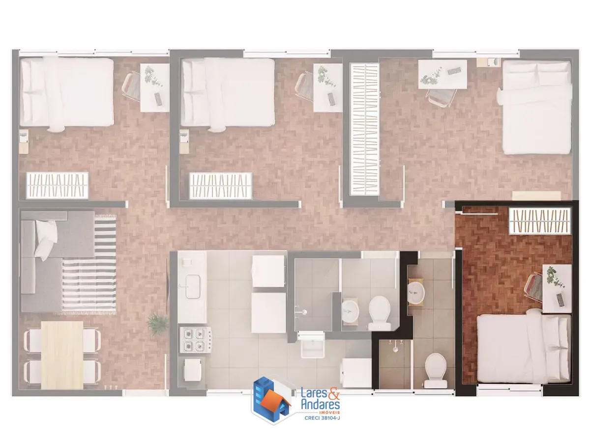 Apartamento, 4 quartos, 110 m² - Foto 6