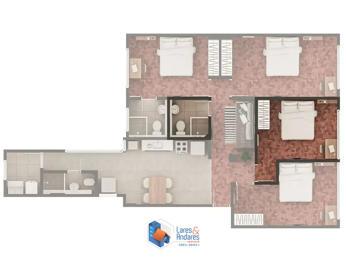 Apartamento, 4 quartos, 114 m² - Foto 11