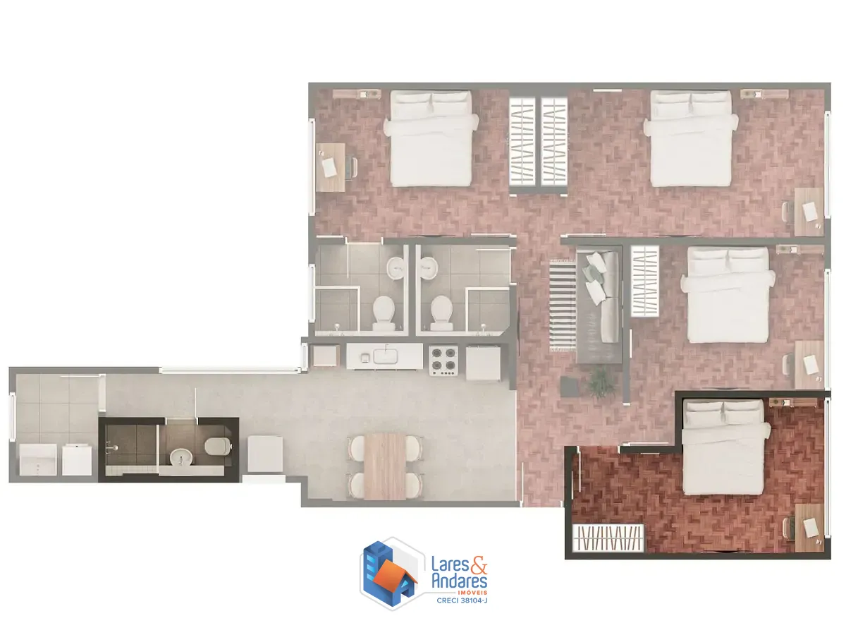 Apartamento, 4 quartos, 114 m² - Foto 6