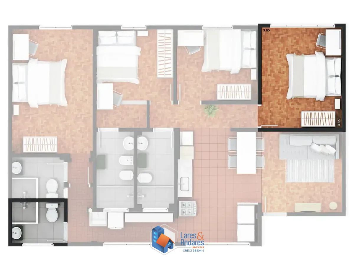 Apartamento, 4 quartos, 100 m² - Foto 30