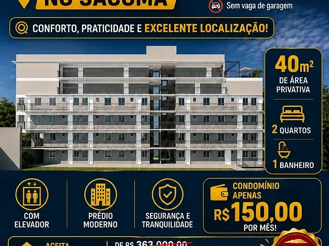 Apartamento 2 quartos e 1 banheiro, à venda, no bairro Sacomã em São Paulo