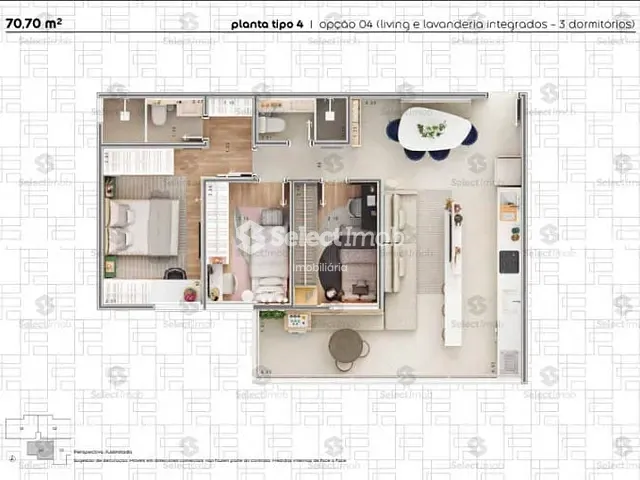 Apartamento com 69m² 2 quartos e 2 banheiros, à venda, no bairro Centro em Ribeirão Pires