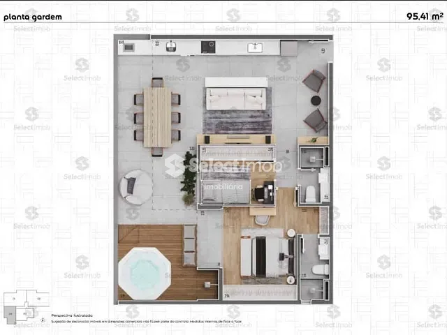 Apartamento com 144m² 2 quartos e 2 banheiros, à venda, no bairro Centro em Ribeirão Pires