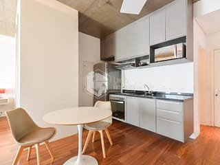 Foto do Apartamento-Studio para venda e locação em Itaim Bibi com 1 quarto, sendo 1 suíte, 60m²