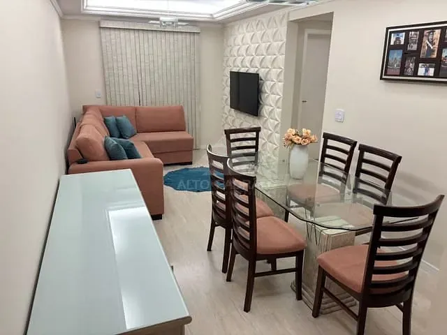 Apartamento com 70m² 2 quartos e 1 banheiro, à venda, no bairro Vila Emílio em Mauá