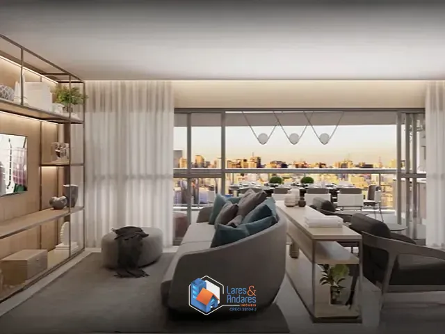 Apartamento com 180m² 3 quartos e 5 banheiros, à venda, no bairro Brooklin em São Paulo
