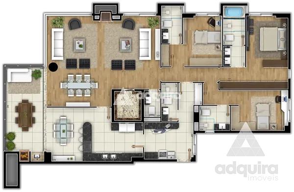 Apartamento, 3 quartos, 191 m² - Foto 22