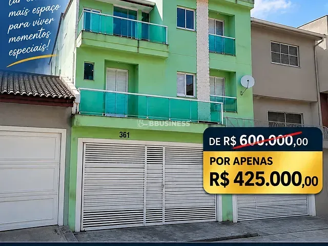 Apartamento 2 quartos e 2 banheiros, à venda, no bairro Vila Bela Vista em Santo André
