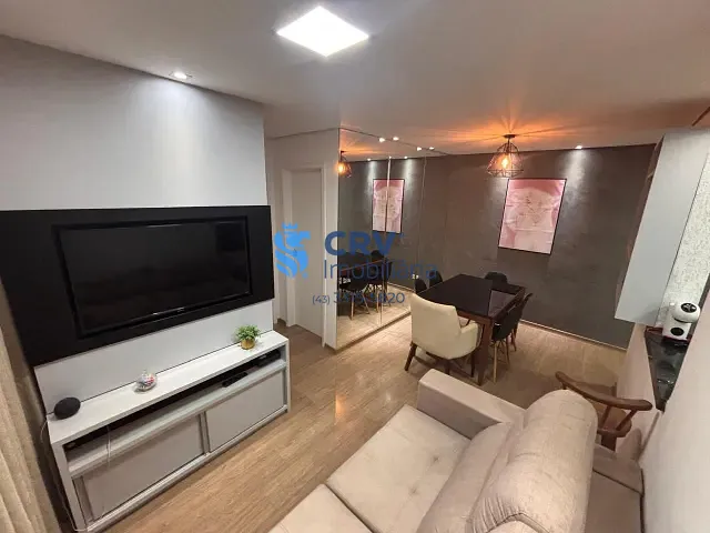Apartamento com 46m² 2 quartos e 1 banheiro, à venda, no bairro Gleba Fazenda Palhano em Londrina
