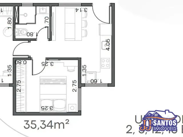 Apartamento 2 quartos e 1 banheiro, à venda, no bairro Vila Charlote em São Paulo