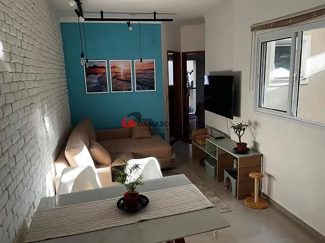 Apartamento 2 quartos e 2 banheiros, à venda, no bairro Parque das Nações em Santo André