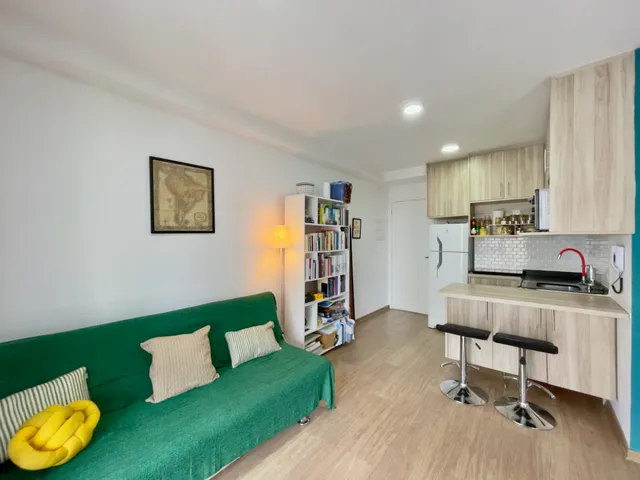 Foto do Apartamento - Apartamento para venda em Campo Belo com 1 quarto, sendo 1 suíte, 37m² | Lares e Andares Imóveis