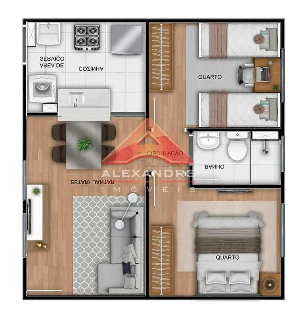 Apartamento, 2 quartos, 38 m² - Foto 6