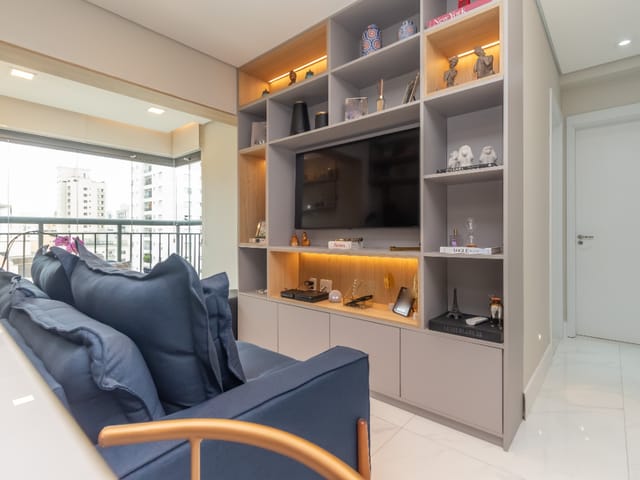 Foto do Apartamento - Apartamento tipo para venda em Moema com 2 quartos, sendo 1 suíte, 54m² | Lares e Andares Imóveis