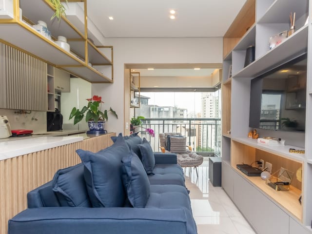 Foto do Apartamento - Apartamento tipo para venda em Moema com 2 quartos, sendo 1 suíte, 54m² | Lares e Andares Imóveis