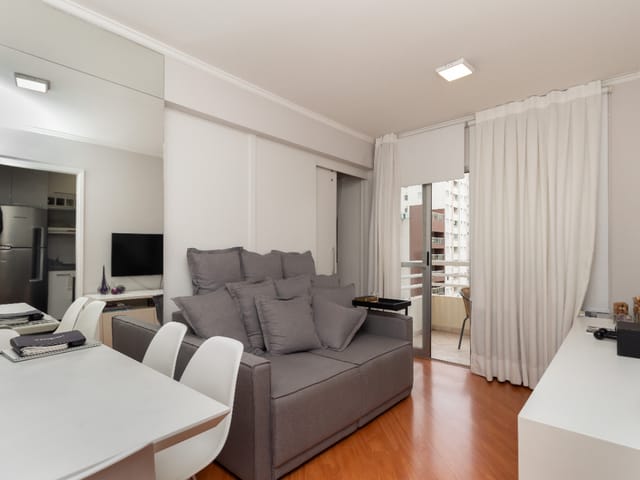 Foto do Apartamento - Apartamento para venda em Vila Olímpia com 1 quarto , 38m² | Lares e Andares Imóveis