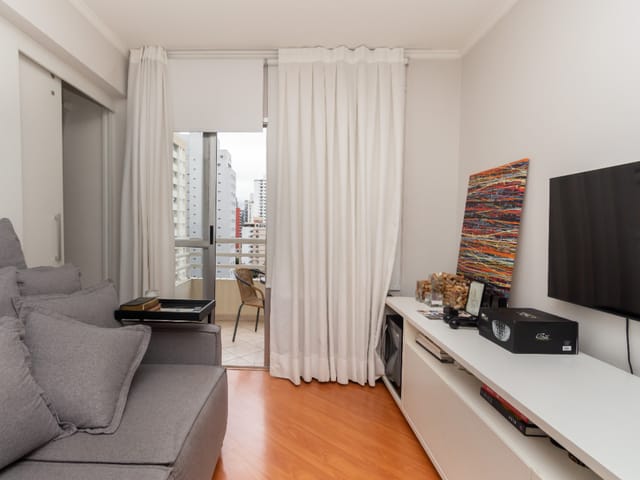 Foto do Apartamento - Apartamento para venda em Vila Olímpia com 1 quarto , 38m² | Lares e Andares Imóveis