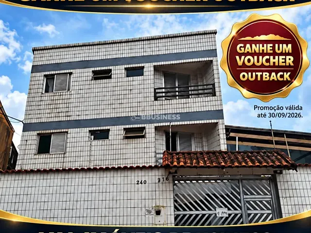 Apartamento 2 quartos e 1 banheiro, à venda, no bairro Boqueirão em Praia Grande
