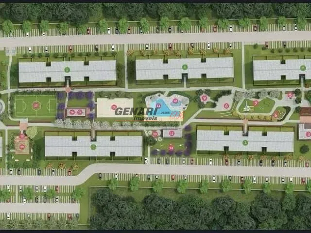 Apartamento com 48m² 2 quartos e 1 banheiro, à venda, no bairro Jardim Barcelona em Indaiatuba