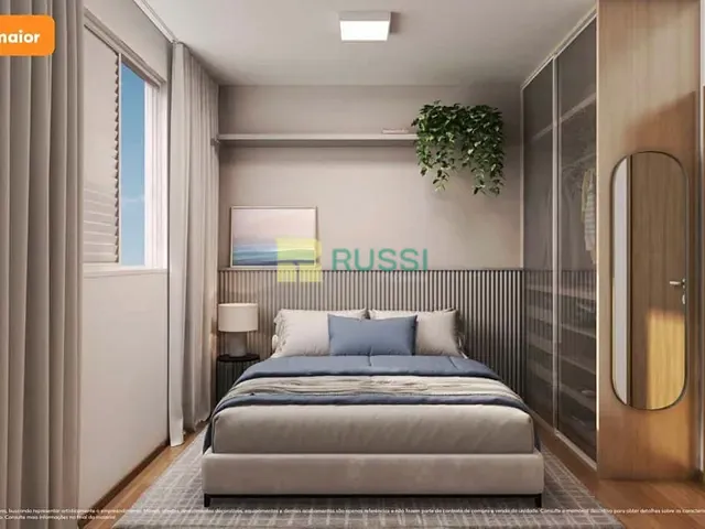 Apartamento com 37m² 2 quartos e 1 banheiro, à venda, no bairro Parque dos Ipês em São José dos Campos