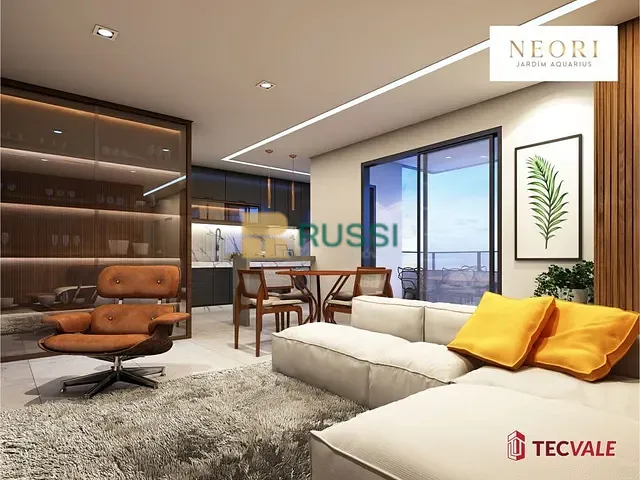 Apartamento com 100m² 3 quartos e 2 banheiros, à venda, no bairro Parque Residencial Aquarius em São José dos Campos