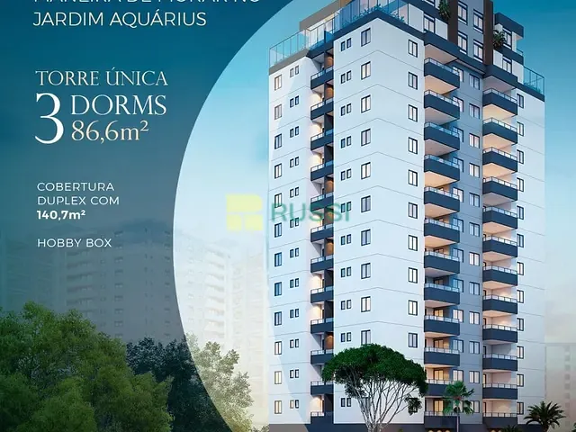 Apartamento com 149m² 3 quartos e 2 banheiros, à venda, no bairro Parque Residencial Aquarius em São José dos Campos