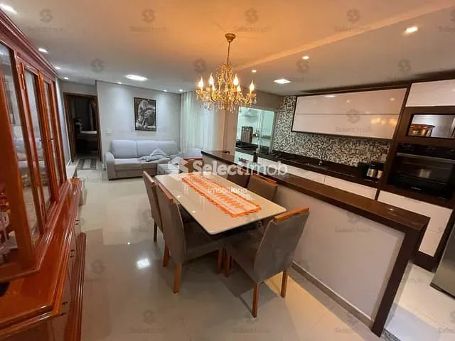 Apartamento com 70m² 2 quartos e 2 banheiros, à venda, no bairro Parque São Vicente em Mauá