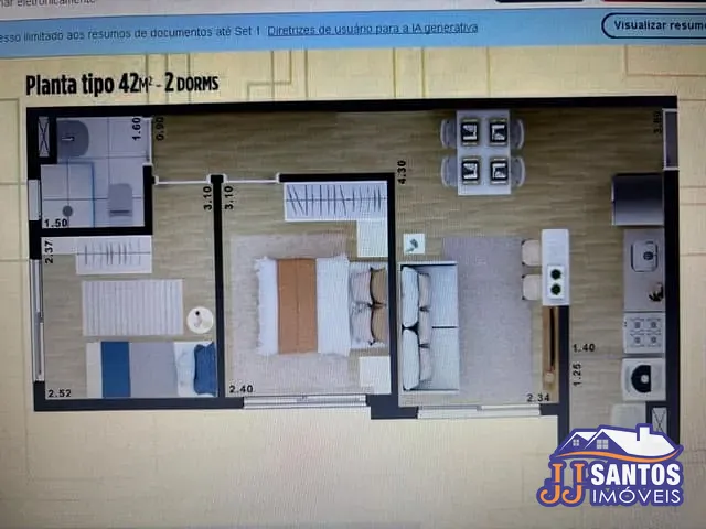 Apartamento 2 quartos e 1 banheiro, à venda, no bairro Mooca em São Paulo