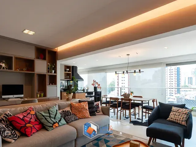 Apartamento com 133m² 3 quartos e 5 banheiros, à venda, no bairro Mirandópolis em São Paulo
