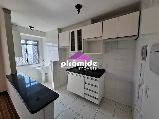 Apartamento com 56m² 2 quartos e 1 banheiro, à venda ou para alugar, no bairro Parque Residencial Flamboyant em São José dos Campos