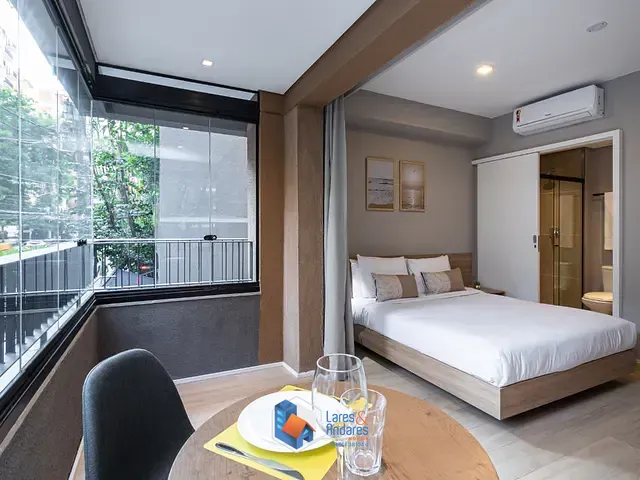 Apartamento com 38m² 1 quarto e 1 banheiro, à venda, no bairro Jardim Paulista em São Paulo