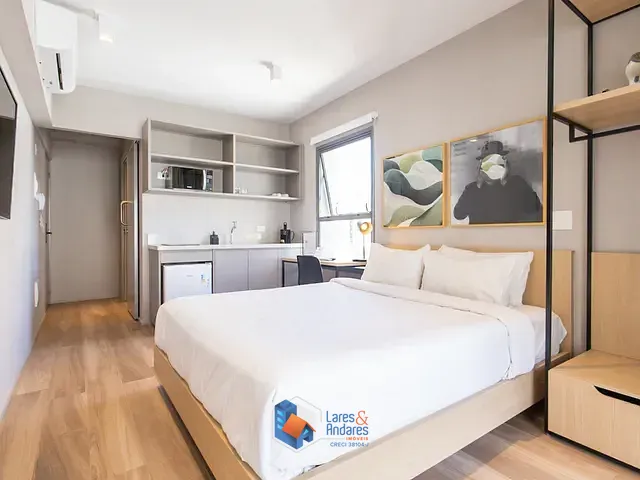Apartamento com 22m² 1 quarto e 1 banheiro, à venda, no bairro Cerqueira César em São Paulo