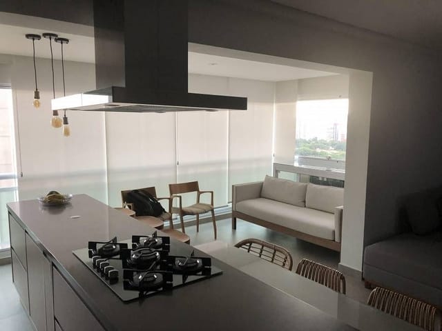 Foto do Apartamento - Apartamento à venda no Campo Belo,  2 quartos, 2 suítes, varanda gourmet, ar condicionado, 2 vagas. Lazer completo com piscina, sauna - São Paulo/SP | Paulista Imóveis