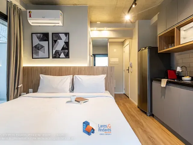 Apartamento com 32m² 1 quarto e 1 banheiro, à venda, no bairro Jardim Paulista em São Paulo