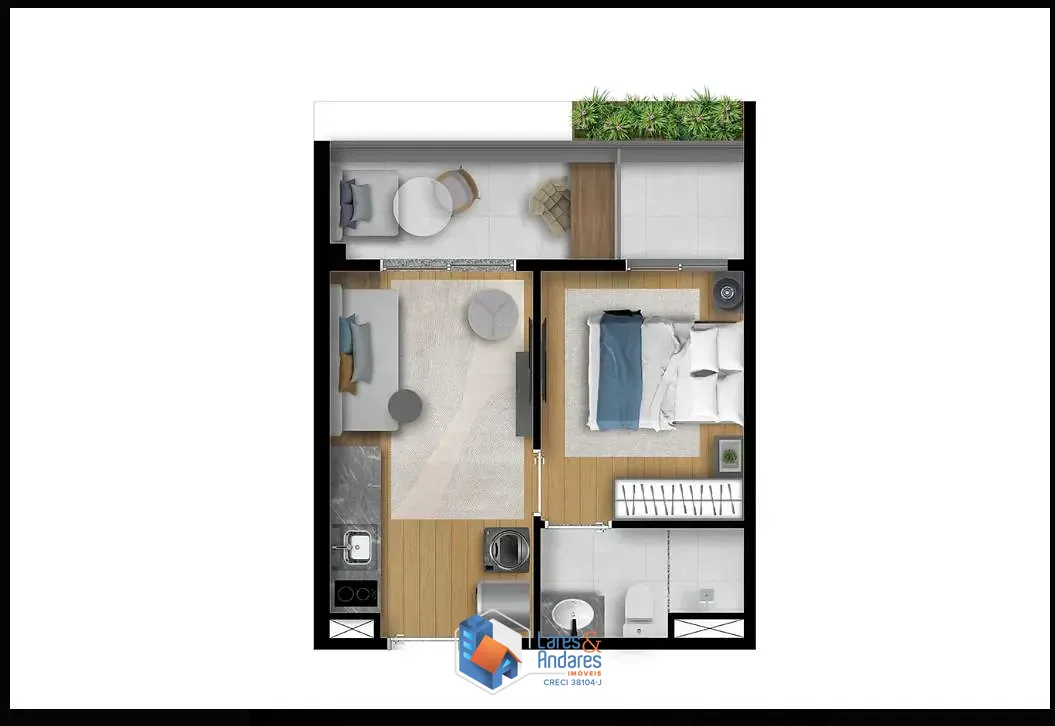 Apartamento, 1 quarto, 32 m² - Foto 10