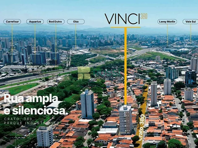 Apartamento com 58m² 2 quartos e 2 banheiros, à venda, no bairro Parque Industrial em São José dos Campos