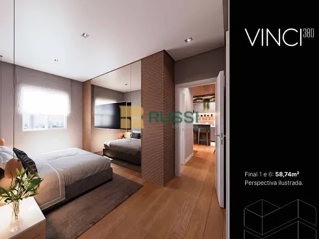 Apartamento com 58m² 2 quartos e 2 banheiros, à venda, no bairro Parque Industrial em São José dos Campos