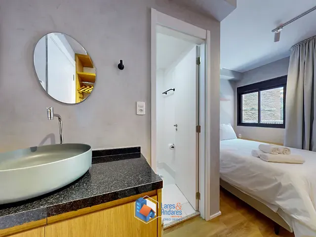 Apartamento com 38m² 1 quarto e 1 banheiro, à venda, no bairro Vila Madalena em São Paulo