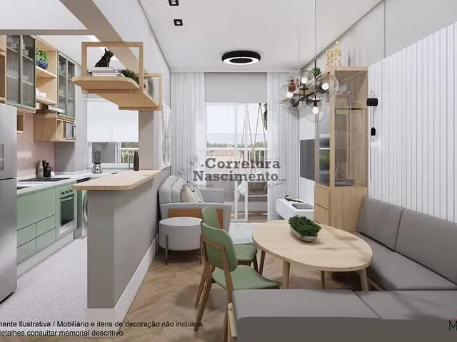 Apartamento 2 quartos e 1 banheiro, à venda, no bairro Jardim Santa Maria em Jacareí