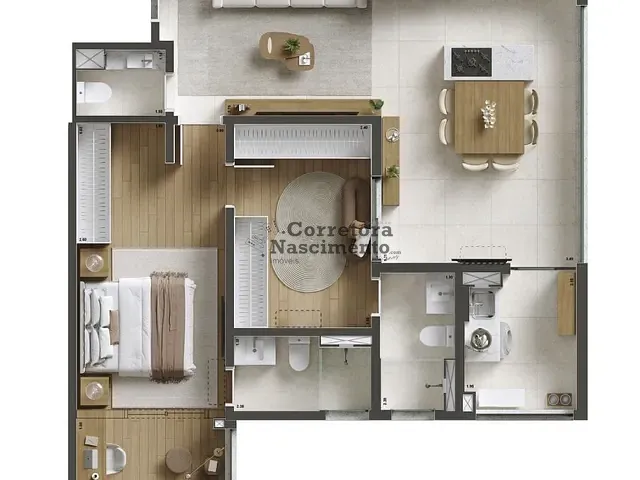 Apartamento 2 quartos e 3 banheiros, à venda, no bairro Vila Adyana em São José dos Campos