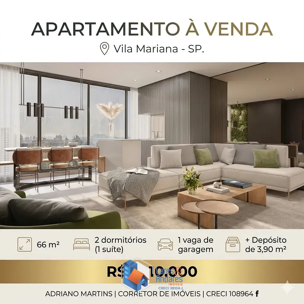 Apartamento, 2 quartos, 66 m² - Foto 1