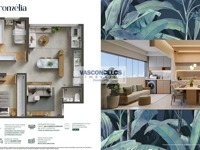 Apartamento com 124m² 3 quartos e 1 banheiro, à venda, no bairro Vila Zizinha em São José dos Campos