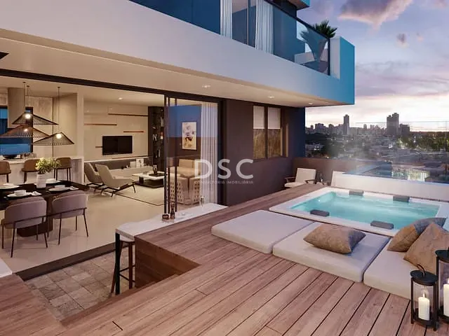 Apartamento 3 quartos e 4 banheiros, à venda, no bairro Água Verde em Curitiba