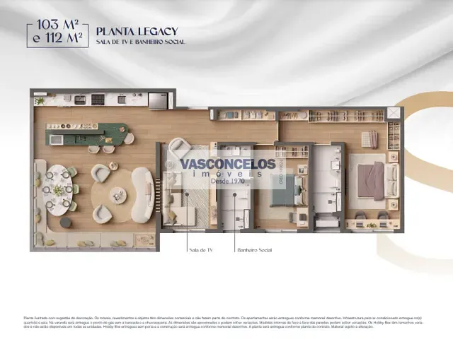 Apartamento com 206m² 3 quartos e 3 banheiros, à venda, no bairro Jardim Apolo I em São José dos Campos