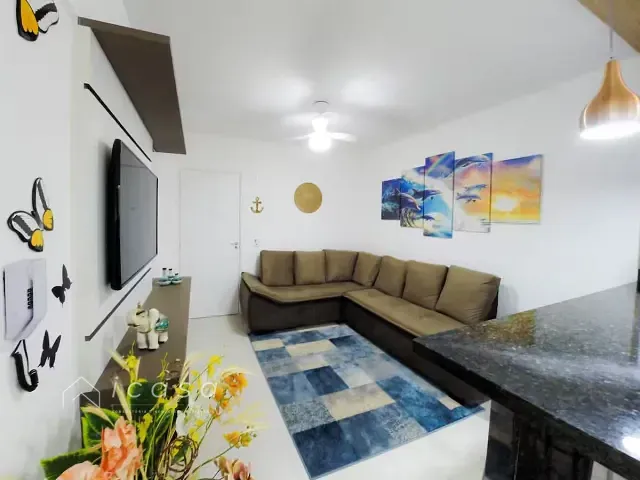 Apartamento com 63m² 2 quartos e 2 banheiros, à venda, no bairro Perequê-Açu em Ubatuba