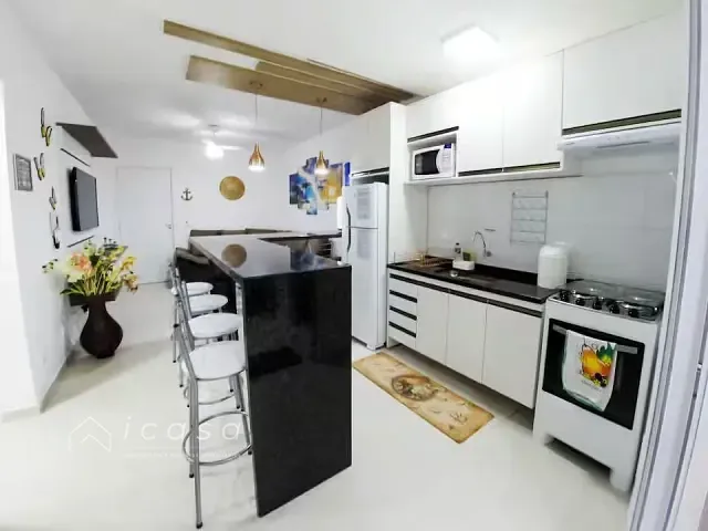 Apartamento com 63m² 2 quartos e 2 banheiros, à venda, no bairro Perequê-Açu em Ubatuba