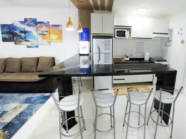 Apartamento com 63m² 2 quartos e 2 banheiros, à venda, no bairro Perequê-Açu em Ubatuba