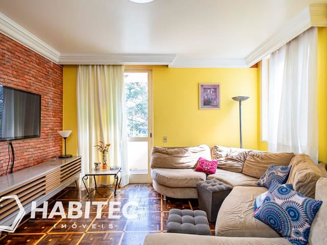 Apartamento 3 quartos e 2 banheiros, à venda, no bairro Cabral em Curitiba